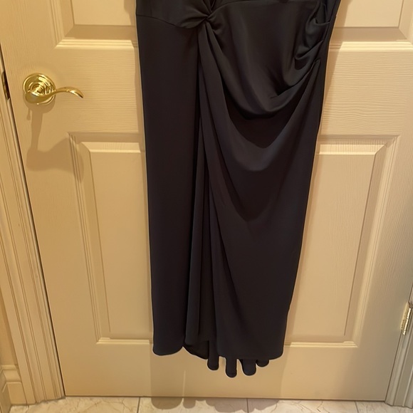 Banana Republic long black tank dress gorgeous drape. Size L - Picture 5 of 5